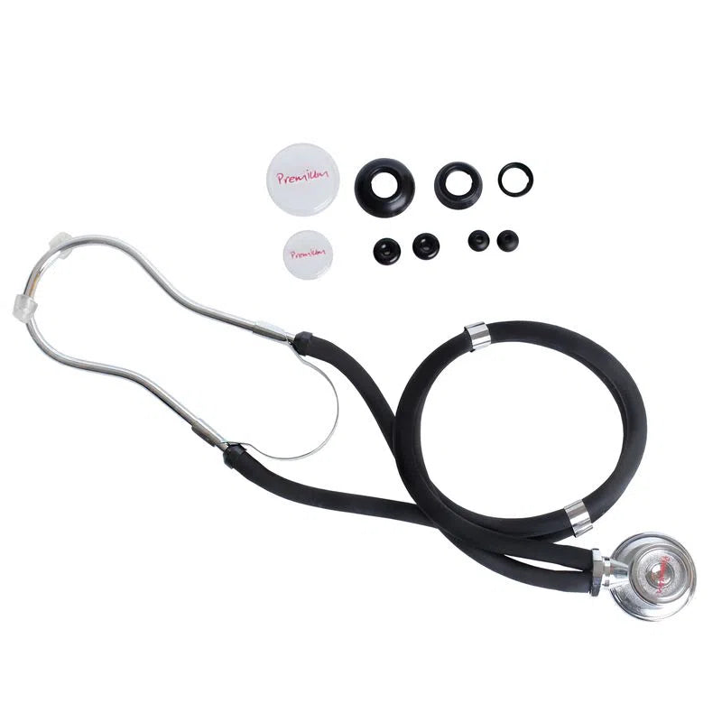 Estetoscópio Rappaport para Uso Adulto, Pediátrico ou Neonatal - Preto - Premium