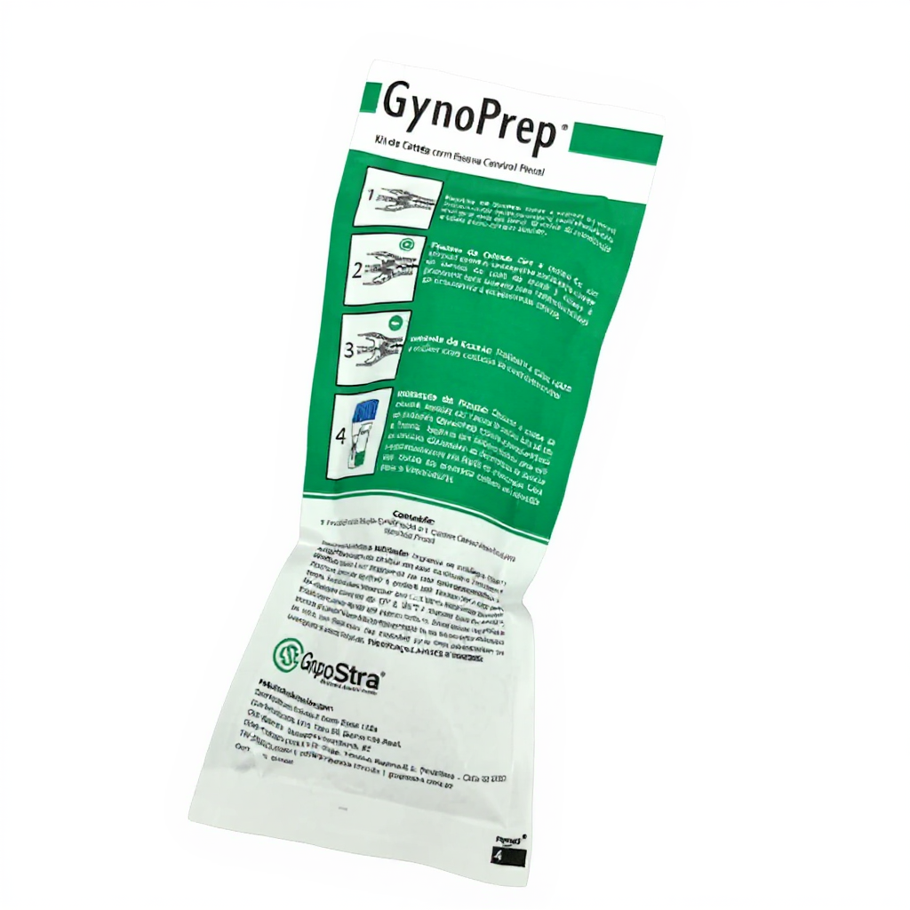 GynoPrep® Kit de Coleta - Frasco 20 mL + Escova Cervical Modelo Pincel