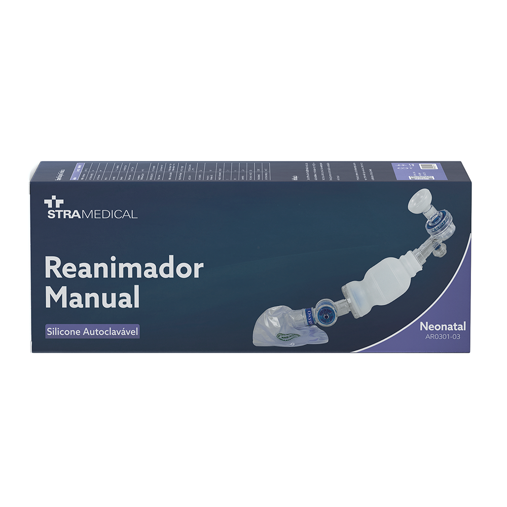 Reanimador Manual em Silicone - Neonatal - AR0301-03 - Stra Medical ...
