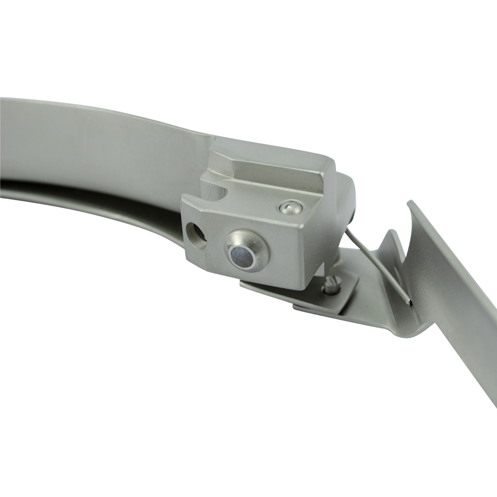 Lâmina Inox de Laringoscópio Fibra Óptica - Flexion Tip - Curva MAC 4 - SM-32L4 - Scope Medical
